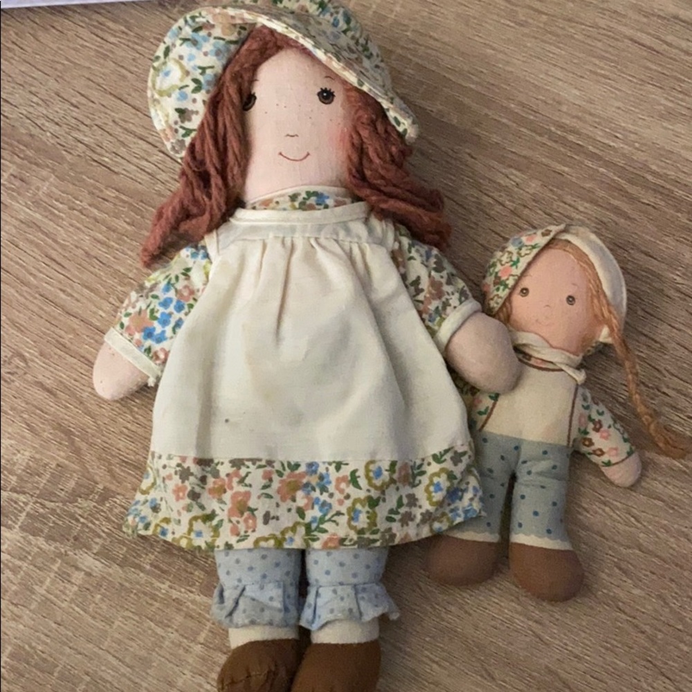 Holly hobbie set of 2 rag dolls